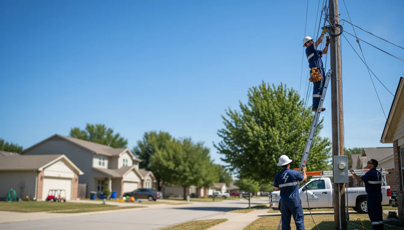 Residential electrician providing installation services in Campbell, AL